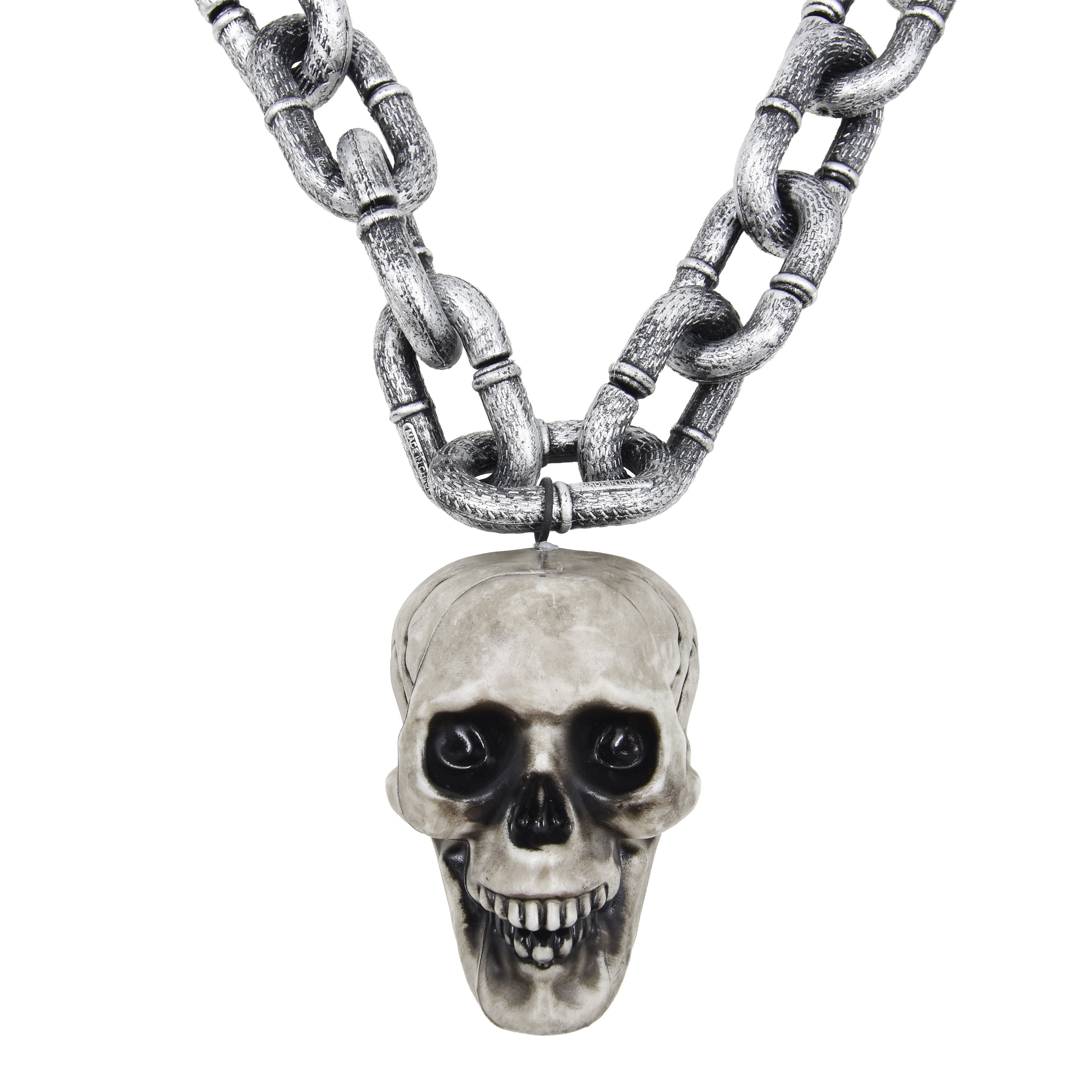 Skull Chain Decoration, Silver, 6', Halloween by Way To Celebrate