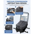 thumbnail image 2 of Mochila de vacío WEPLAN para viaje con bomba, impermeable, negra, 18 x 14 x 8 cm, 2 of 8