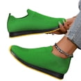 thumbnail image 2 of Domuza Women's Breathable Walking Sneakers, lightweight non-slip casual shoes, comfy for work, tennis, shopping and travel. Green 5.5（EU-36）, 2 of 6