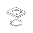 thumbnail image 4 of Delta RP63347 Vero Replacement Flange And Gasket, 4 of 4