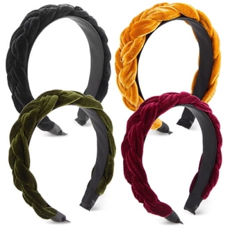 6 Pack Velvet Sponge Thick Hairbands Wide Headband Amazon.com : Black Velvet Headband for Women & Girls - Wide  main image 3