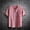 Pink, variant on Men's Boho Cotton Linen Shirt Short Sleeve Loose Ethnic Style Tee Casual Summer Beach Lightweight Vintage V-Neck T-shirts Gray