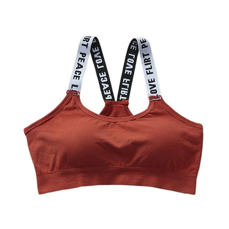 

Female Sportswear Vest Tank Full Coverage Front Closure Bras for Daily Outdoor Fitness Wear One Size Skin Color