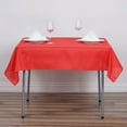 thumbnail image 6 of BalsaCircle 6 Pieces 54" x 54" Red Square Polyester Tablecloths Table Cover Linens, 6 of 8
