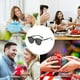 thumbnail image 5 of El marco pequeño retro es delgado, gafas de sol con personalidad de tendencia de tiro callejero, hechas de PC, 5 of 5