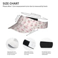 thumbnail image 3 of Yiaed Floral Strawberr Print Sport Sun Visor Hats Adjustable Empty Top Baseball Cap Cotton Ball Caps for Women and Men, 3 of 5