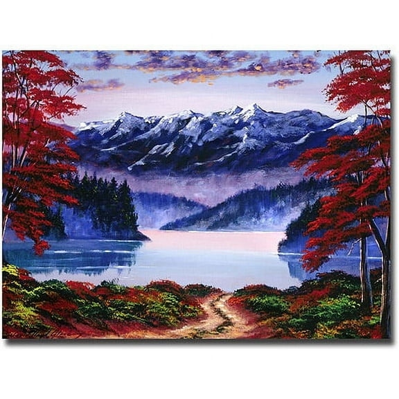 Trademark Art "Morning Glory" Canvas Wall Art by David Lloyd Glover