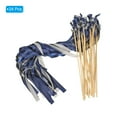 thumbnail image 3 of Uxcell Ribbon Fairy Wands Silk Stick Streamer with Bells 24 Pack(Navy Blue, Grey), 3 of 6
