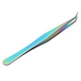 thumbnail image 2 of Professional Eyelashes Tweezers Stainless Steel Lashes Extensions Grafting Makeup Tools(MultiColor 12.5cm 4.9in ), 2 of 10