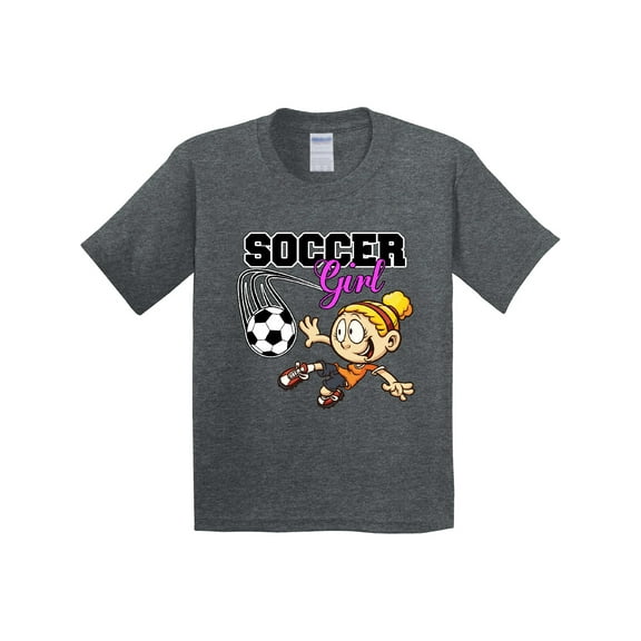 Inktastic Soccer Girl Youth T-Shirt