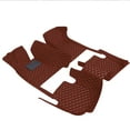 thumbnail image 6 of Leadwolf Floor Mats for Lexus ES 350 XV60 2013-2018 PU Leather Floor Liner Carpet Protection All Weather PU leather Front & Rear Full Set 3Pcs Brown, 6 of 7