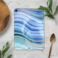 thumbnail image 4 of DesignSkinz Vivid Agate Vein Slice Blue V4 Full-Body Skin Decal Wrap Cover for iPad Pro 12.9” 3rd Gen (A1876/A1895/A2014), 4 of 4