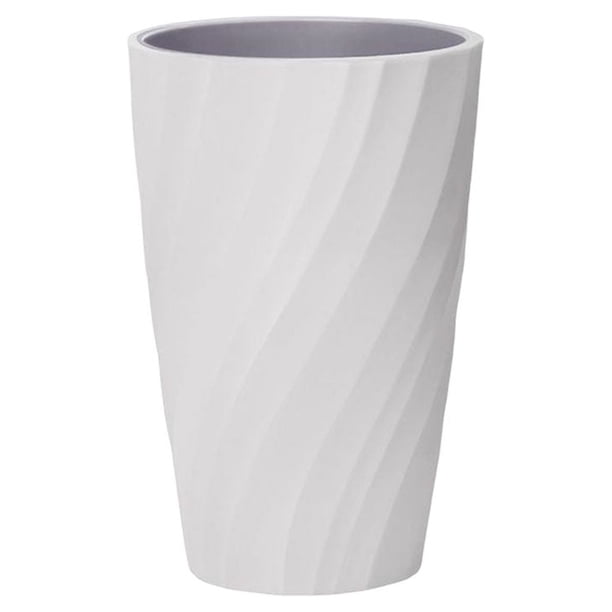 Yuarrent Taza de enjuague bucal de doble capa, tazas de multiusos, de de moda con personalidad, soporte para cepillo de , regalos, gris y blanco Type2 NO2