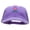 Purple, variant on Peru Flower Embroidered Pigment Dyed Wash Cap - Purple OSFM