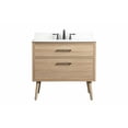 thumbnail image 3 of 36 inch single bathroom vanity in mango wood with backsplash, 3 of 8