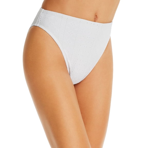 Beth Richards Women’s Twist Bikini Bottom, White, Small