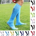 thumbnail image 6 of Purcolt Boys and Girls 1-Pair Sport Soccer Socks Stretchy Comfort Arch Support Knee Length High Towel Bottom Long Tube Football Socks Athletic Team Socks for 7-13 Years, 6 of 6