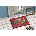thumbnail image 2 of Carolines Treasures MW1096MAT Crab Seafood One Door Mat Indoor Rug or Outdoor Welcome Mat 18X27 Doormat 18H X 27W, 2 of 2