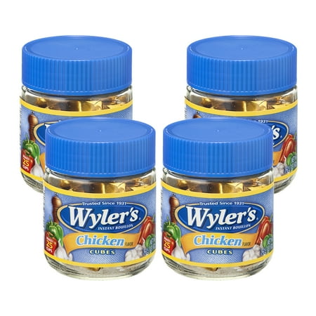 Knorr Beef Bouillon Cubes - (4 Pack) Wyler's Chicken Instant Bouillon Cubes, 3.25 oz Jar