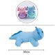 thumbnail image 2 of Peluche de axolotl de 30 cm, bonito soporte, juguete de peluche, almohada, regalo de cumpleaños para niños, 10 cm, azul, 2 of 2