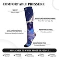 thumbnail image 3 of Lsque Night Sky Winged French Bulldog Pattern Sport Compression Socks for Men & Women 15-20 mmHg Knee High Nurse Pregnant Running Medical and Travel Athletic, 3 of 6