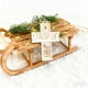 thumbnail image 2 of Colgante de madera para árbol de Navidad 2023 | Adorno colgante redondo romántico | Decoración artesanal de madera pulida | Decoración navideña multiusos para pared, mesa y para regalar, 2 of 3