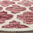 thumbnail image 3 of Safavieh Himalaya Carmella Distressed Wool Area Rug, Red/Ivory, 6' x 6' Round, 3 of 8