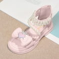 thumbnail image 2 of 2DXuixsh Girls' Sandals Soft Open Toe Summer Sandals Flower Princess Fashion Versatile Shoes for Middle Large Children Soft Soles Little Girls Shoes Pink Size 12, 2 of 6
