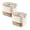 A493 Khaki 6.1" 2Pack, variant on 2Pcs Tray With Lid And Ice Storage 52 Ice Cubes And Release Ice Drawer Style Portable Ice Maker With PET+PP Container For Home Camping Ice Cube Mold