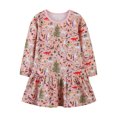 thumbnail image 1 of Robe de Noël pour Filles Enfants Bébé Filles Robe de Noël à Manches Longues Imprimée Robe de Princesse Robe de Noël pour Filles Robe de Princesse pour Filles, 1 of 9