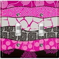 thumbnail image 1 of Metal Light Switch Plate Cover Colorful Safari African Tribal Art Pattern SFR033, 1 of 1