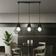 thumbnail image 4 of Lámpara colgante industrial vintage 3 luces E27 Diseño de lámpara de techo Jaula de metal Ø160mm Iluminación de techo para sala de estar Cocina Dormitorio esquí esquí Gafas de esquí, 4 of 5