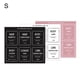 thumbnail image 2 of Gwong hogar 2 Set Water Waterpriendo Lotion Etiqueta de etiqueta ultra delgada Rectángulo Champú Dispenser Bottles Etiqueta para el dormitorio Gwong 21087161, 2 of 7