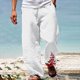 thumbnail image 1 of Pantalones largos de verano para hombre, informales, a la moda, con estampado 3D, cintura elástica, rectos, 1 of 5
