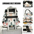 thumbnail image 3 of FORMRS Mini Backpack Purse for Women Quilted Travel Daypack Casual Shoulder Bag, Black Retro Flower, 3 of 7