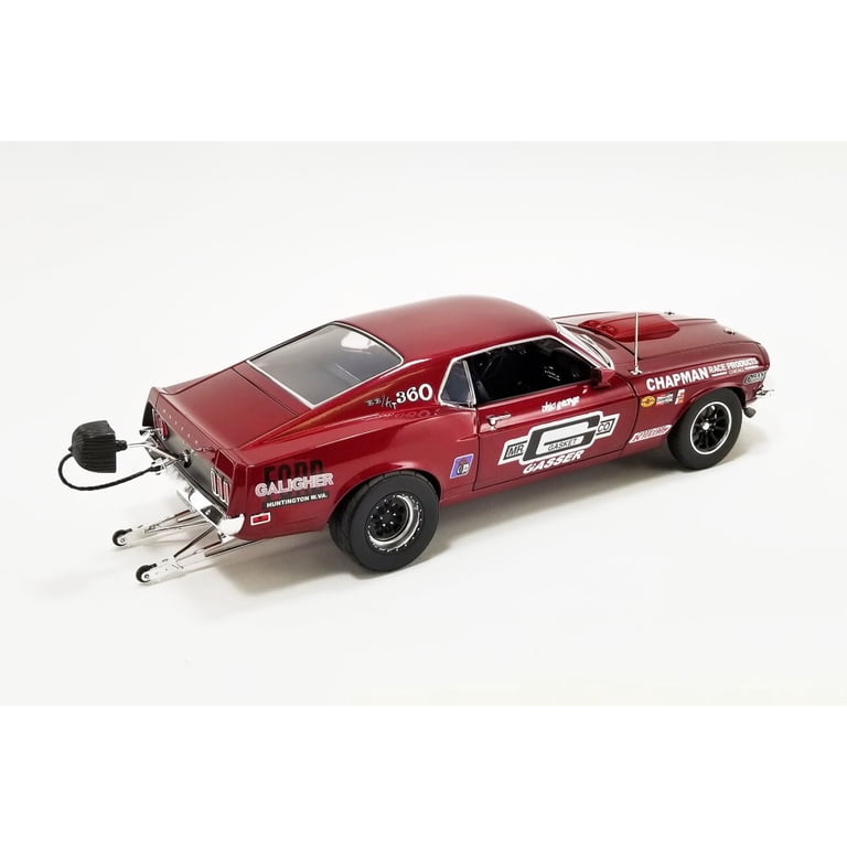 1969 Ford Mustang BOSS 429, Dark Red - Acme A1801854 - 1/18 scale