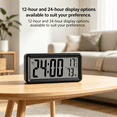 thumbnail image 4 of CCOCC 2026 New Alarm Clock High Definition Digital Clock with Sharp Lcd Display Adjustable Bedside Clock with 12/24 Hour Modes Silent Alarm Clock for Study Work Home Offices Bedrooms, 4 of 7