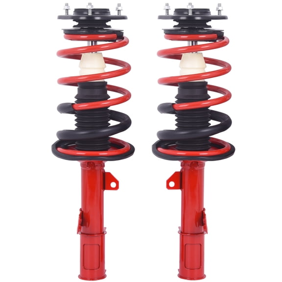 TOPAZ Front Complete Strut w/Coil Spring Shock Absorbers Compatible with Toyota Corolla CE LE S 1.8L 2003 2004 2005 2006 2007 2008 Replace 172114 172115