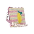 thumbnail image 4 of No Boundaries Women's Beaded Wristlet, Pink Lemon, 4 of 5