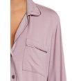 thumbnail image 4 of Sealy Women’s Long Sleeve Notch Collar Top and Pants Sleepwear Set, 2-Piece, 4 of 5