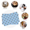 thumbnail image 6 of Rocae French Bulldog Puppy Printed Heat Resistant Place Mats,Classic Hemstitch Cloth Fabric Placemats Imitation Linen Place Mat Table Mats 18x12 inch, 6 of 9