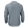 thumbnail image 7 of DIOAZUD Waffle Long Sleeve Henley Shirts for Men Solid Color Button Tops Lightweight Casual Regular Fit Tshirts for Workout, 7 of 7