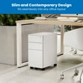 thumbnail image 2 of Mount-It! Slim Rolling File Cabinet with 3 Drawers, For Offices, Colleges, 2 of 8