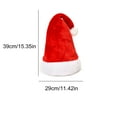 thumbnail image 3 of Jpxdew Christmas Hat-Adult Plush Santa Hat High Grade 100% Polyester Christmas Hat for Party Dress Up Festive Holiday Costume Accessory, 3 of 6