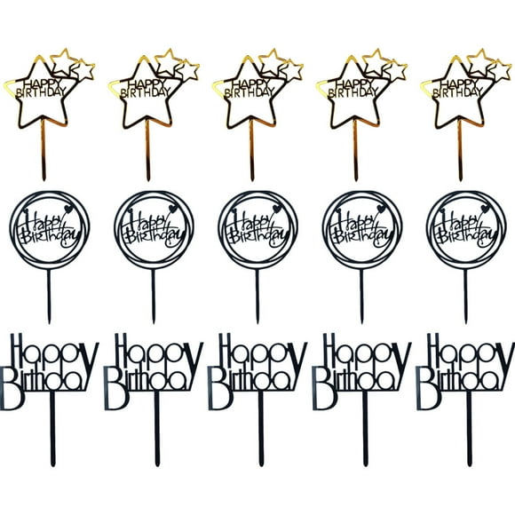 Cake Topper Delight, Happy Birthday Cake Toppers, Perfect Size For Most Cakes, Cute Design, Acrylic Cake Supplies, Food Safe, Easy To Use, For Festive Occasions