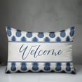 thumbnail image 3 of Creative Products Welcome Blue Pineapples Print 14x20 Indoor / Outdoor Pillow, 3 of 3