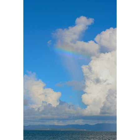 Canvas Print Iriomote Sky Blue Rainbow Cloud White Sea Stretched Canvas 10 x 14