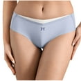 thumbnail image 2 of Gapacks Women's Bikini Panties - 100% Polyester, Durable, Comfortable Everyday Wear, Blue, Size L, Bow Detail, Single Pack, 2 of 7