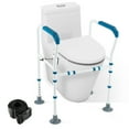 thumbnail image 1 of Gymax Toilet Safety Rail Safety Frame for Toilet w/ Fixed Strap for Elderly & Handicap, 1 of 9