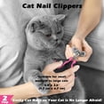 thumbnail image 4 of UYGDUY-3PCS Cat Grooming Supplies, Cat Brush & Nail Clipper/Trimmer & Flea Comb for Shedding Indoor Cats Essentials Stuff Accessories (Pink), 4 of 4